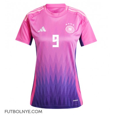 Camiseta Alemania Niclas Fullkrug #9 Visitante Equipación para mujer Eurocopa 2024 manga corta Camiseta Alemania Niclas Fullkrug #9 Visitante Equipación para mujer Eurocopa 2024 manga corta